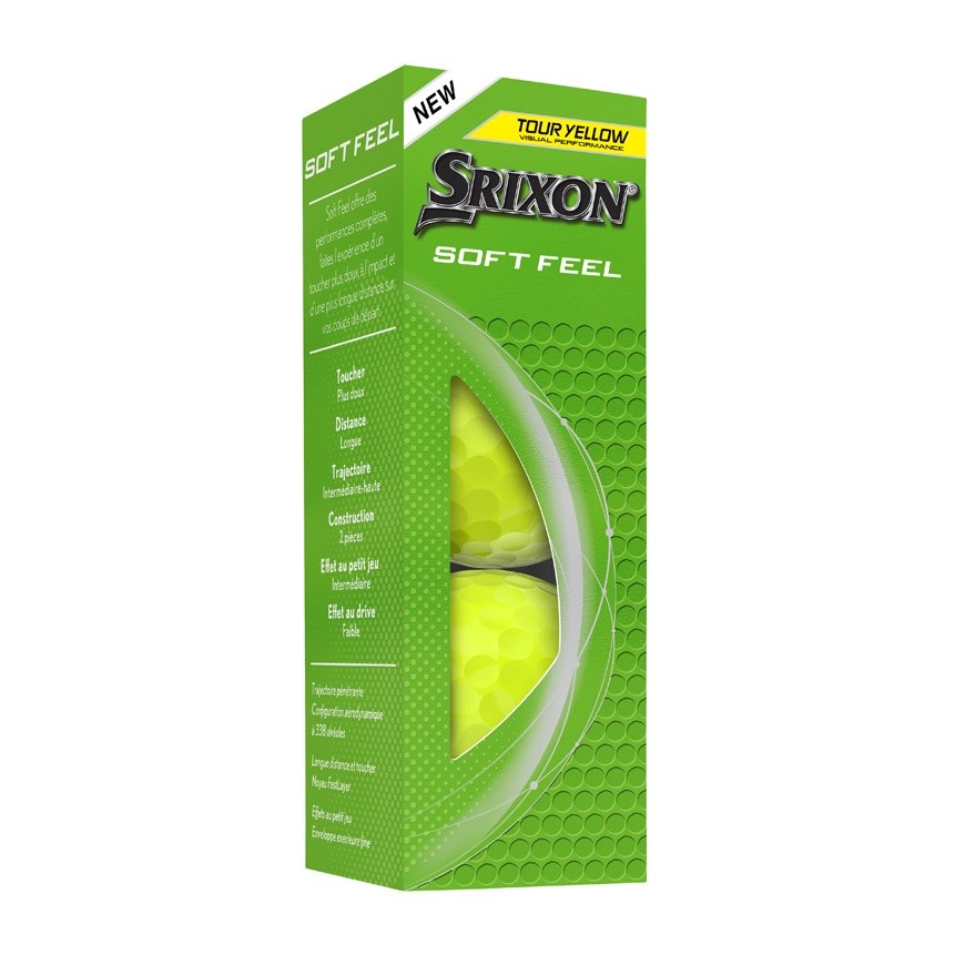 SRIXON SOFT FEEL 14 TOUR YELLOW GOLF BALL DOZEN