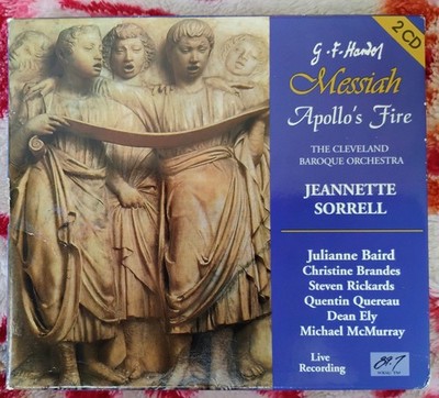 Handel Messiah Apollo's Fire 2-CD Cleveland Baroque Orchestra Jeannette Sorrell