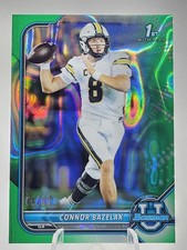 2021-22 Bowman University Connor Bazelak #84 Chrome Prospects Green Lava #'d/99