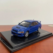 1:43 Mtech Mitsubishi Lancer EVO VII Blue Diecast Model-plastic box broken