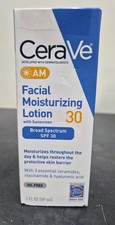 NEW Cerave AM Facial Moisturizing Lotion with Sunscreen SPF 30 (3 fl oz) 05/2028