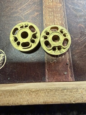 (2) Motorcycle Racetech? Shock ATV Front/ Rear Brass / Gold  Pistons 25mm