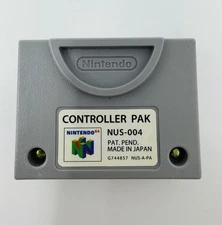 Official Nintendo 64  N64 Controller Pak OEM Memory Card Tested