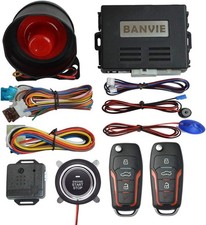 BANVIE Car Alarm Keyless Entry Remote Start Push Start Kit