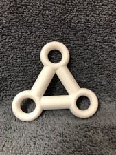 Lacrosse 3-Ball Display Stand 3d Printed White