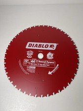 Freud D1244X Diablo 12" 44 Tooth ATB General Purpose Miter Saw Blade 1" Arbor