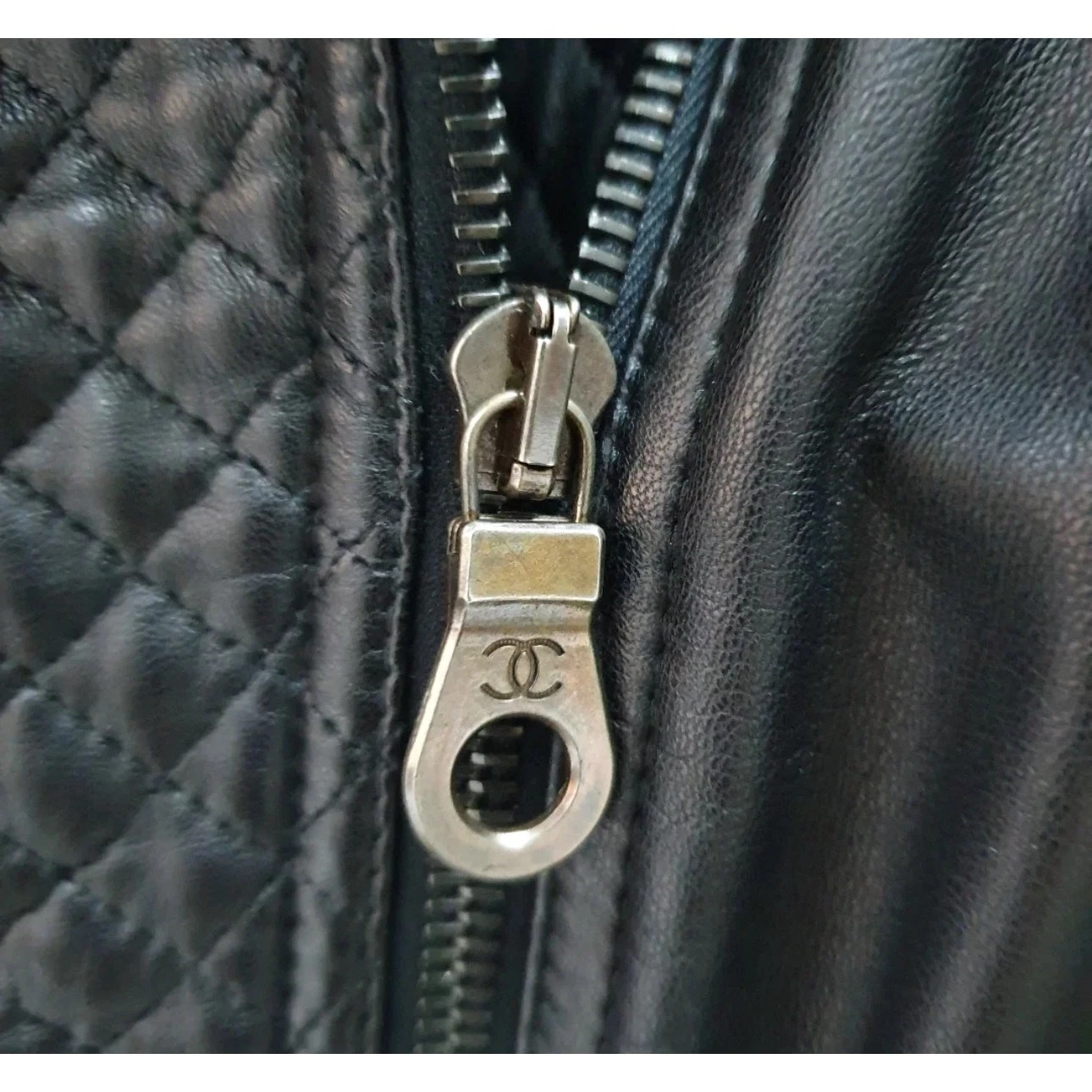 Giacca biker Chanel vintage 2010 taglia 40