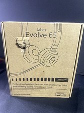 Jabra Evolve 65 UC Stereo Bluetooth On the Ear Headset Bundle - Black HSC018W 