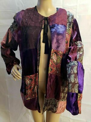 PG COLLECTIONS Designed by GINGER BORT ARTSY Vintage Cardi Sweater Jacket Sz 12 