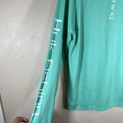 Chemise De Pêche Huk Performance Aqua - Manches Longues - Taille M - Homme