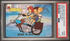 BEAVIS & BUTTHEAD 1994 Ultra "Born To Hog Wild" Scratch & Sniff #0695 MINT PSA 9