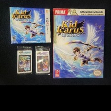 Kid Icarus: Uprising Game, Guide,& 16 AR Cards (Nintendo 3DS, 2012)