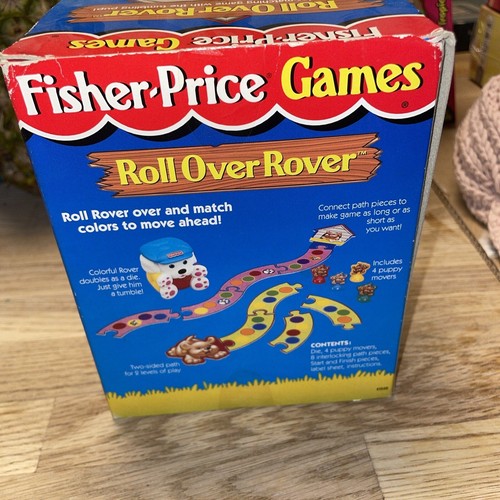 Vintage 1998 Roll Over Rover Game Fisher Price - Color Match Game TUMBLING PUPPY - Picture 3 of 3