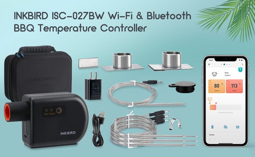 Wi-Fi & Bluetooth BBQ Smoker Temperature Controller with Automatic Smoker Fan, - Picture 20 of 21