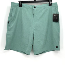 Eddie Bauer Mens Hybrid Swim Trunks Zip Rear Pocket Quick Dry Lined Shorts 40 XL