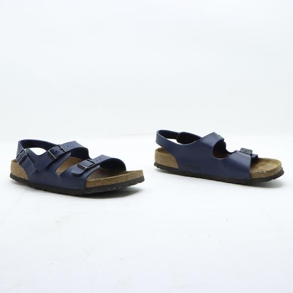 Birkenstock New York Gebraucht EU-Nummer 39 (Cod.CS2372) Leder Blau Damen