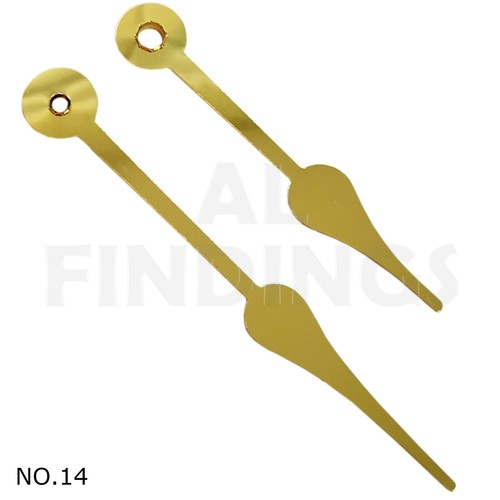 New Press Fit 2x Quartz Metal Clock Hands For Movements Hand Holes 3.1mm & 5.0mm - Picture 13 of 85
