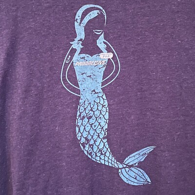 FLO as MERMAID t-shirt - PROGRESSIVE INSURANCE ad ICON promo - (XL) (maybe 2XL?)