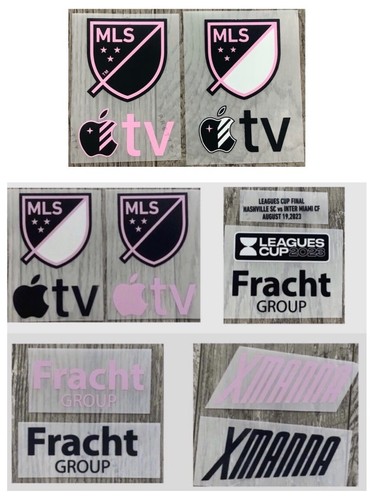 AMERICAN LEAGUE MLS SOCCER APPLE TV&SPONSOR IRON ON PATCHES - Picture 1 of 17