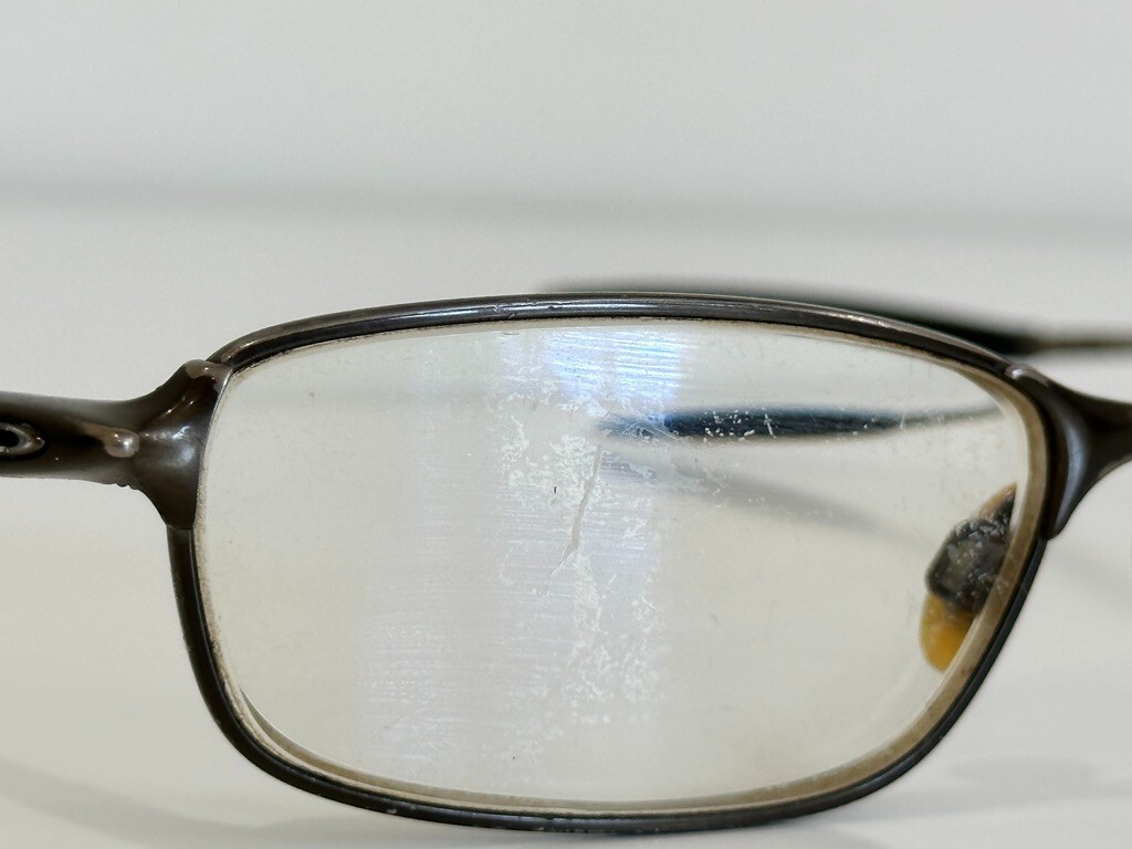 Oakley Chop Top 4.0 Rectangle Olive Chrome Eyeglasses Optical