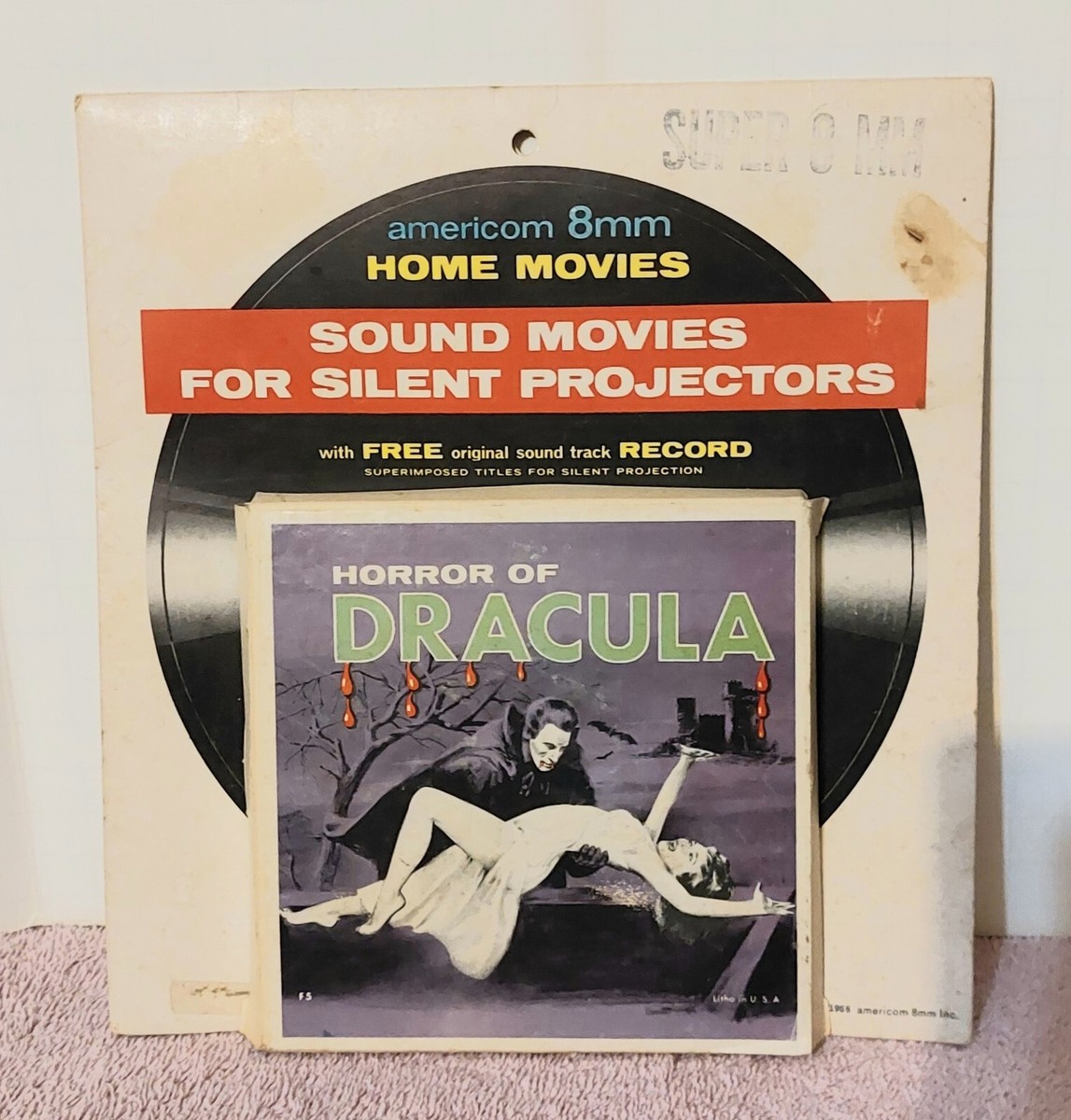 Horror of Dracula 1966 Americom S.8mm Silent W/Soundtrack