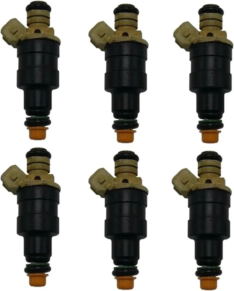 6X NUEVO Inyectores de combustible Bosch 1987-1993 Jaguar Vanden Plas XJ6 XJS 4,0 L 0280150129 Foto 2 de 4