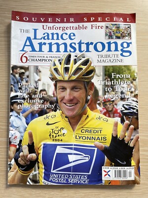 Pro Cycling Lance Armstrong Tribute Magazine Tour And Book
