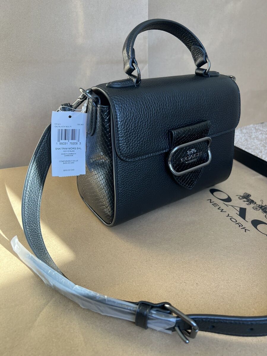 NWT Coach Morgan Top Handle Satchel CF321 Snake Trim Black NWT Coach Morgan Top Handle Satchel CF321 Snake Trim Black