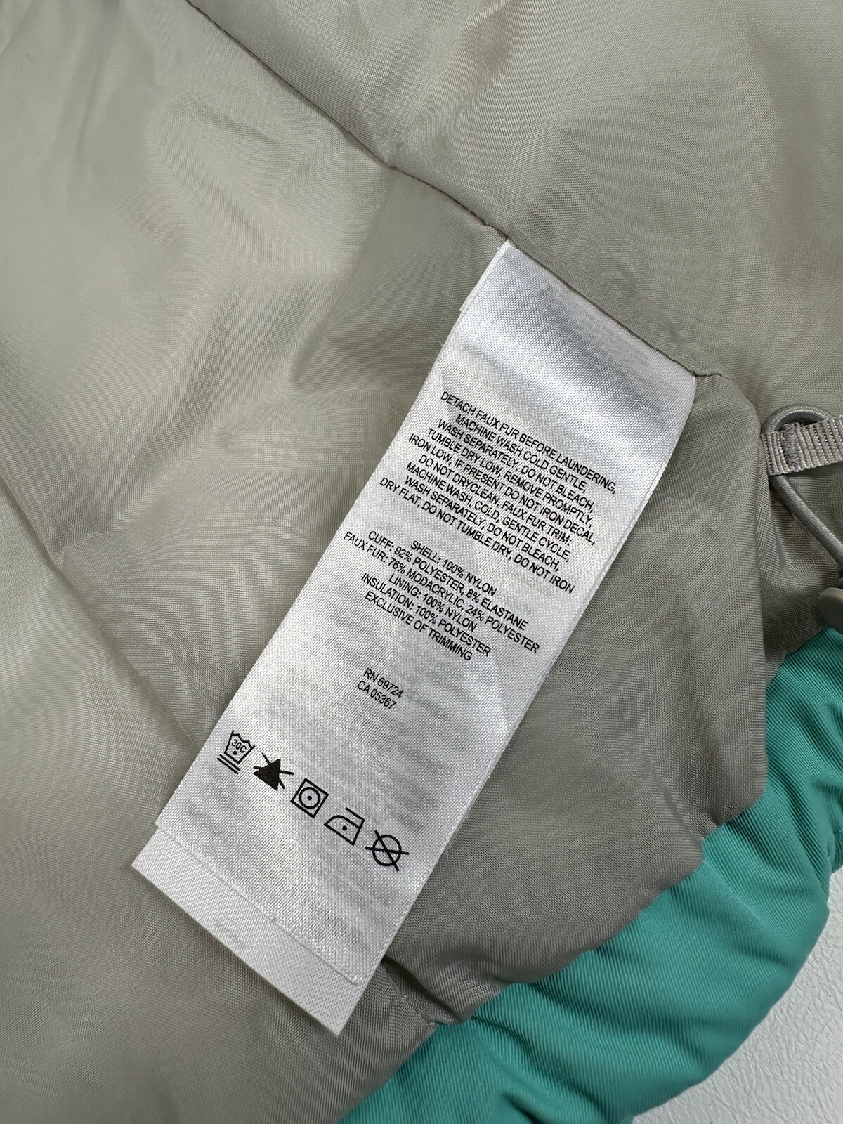 Columbia Women's Puffer Coat Parka Teal Size S Removable Faux Fur Trim Hood thumbnail 8