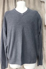 Dockers Men's Blue Long Sleeve 100 Acrylic Pullover Sweater Size Large