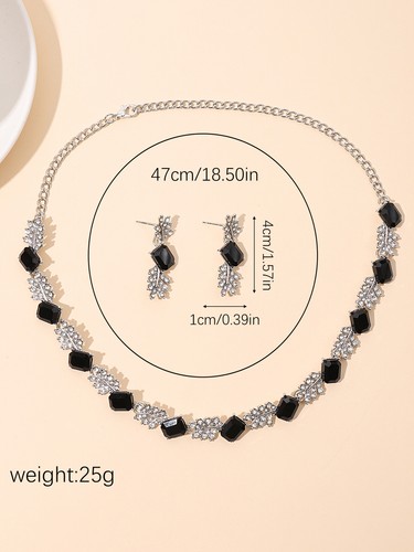 Exquisite Leaves Jewelry Sets for Women Wedding Party Earrings & Necklace Gift - Picture 20 of 21