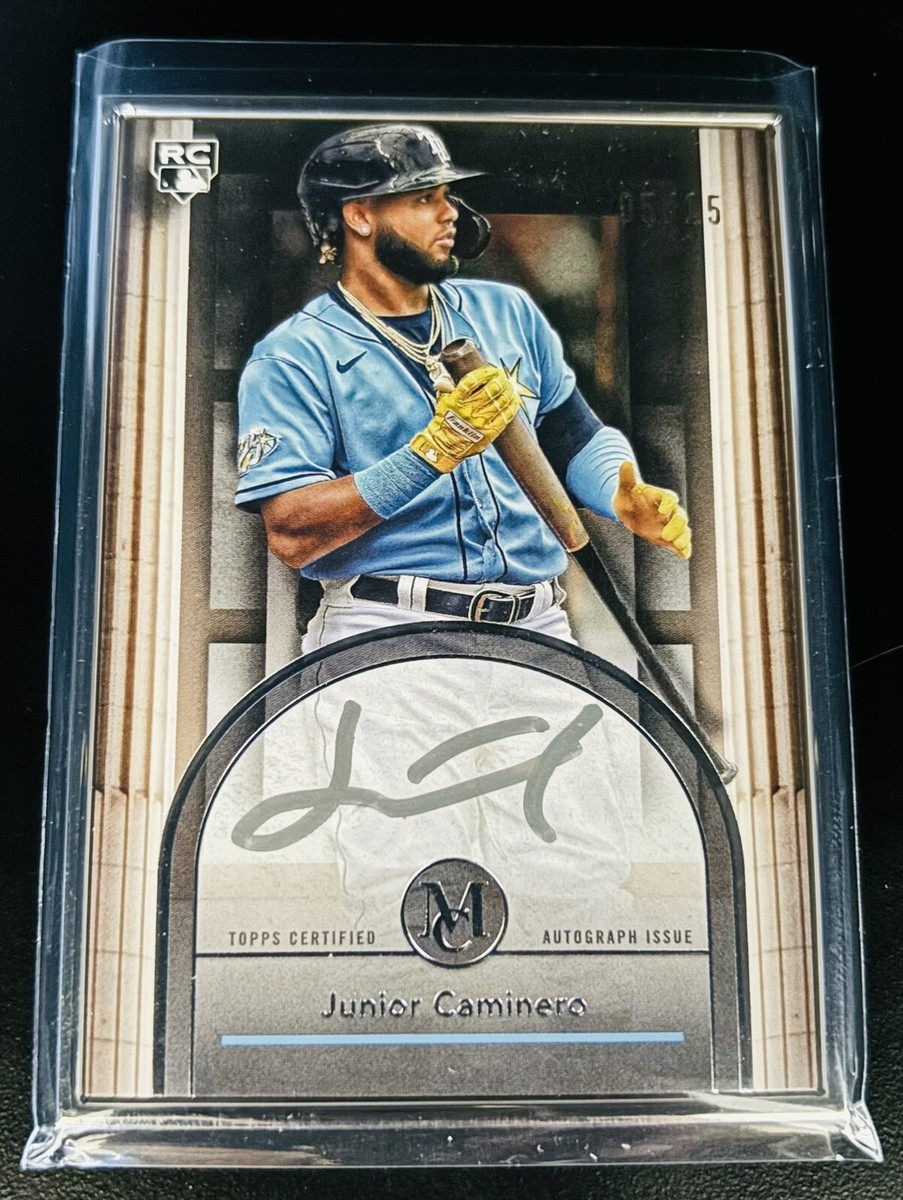 Junior Caminero 2024 Topps Museum Collection RC Rookie Framed Auto