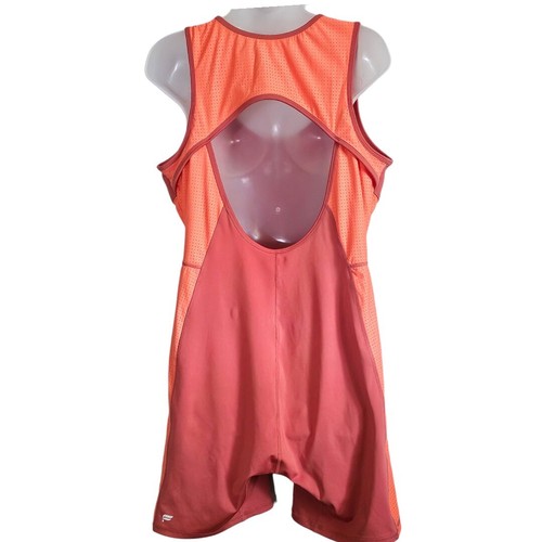 Fabletics Motion365 Open Back 7" One Piece Terracotta/St Tropez Coral Size 2XL - Picture 7 of 12