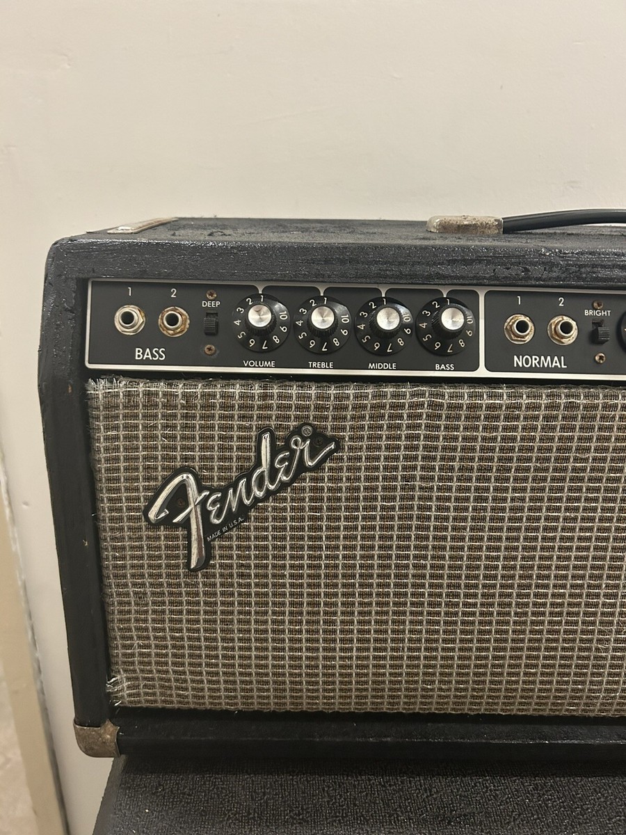 1981 Fender Bassman Ten Blackface Tube Amp Head Vintage Rare Works