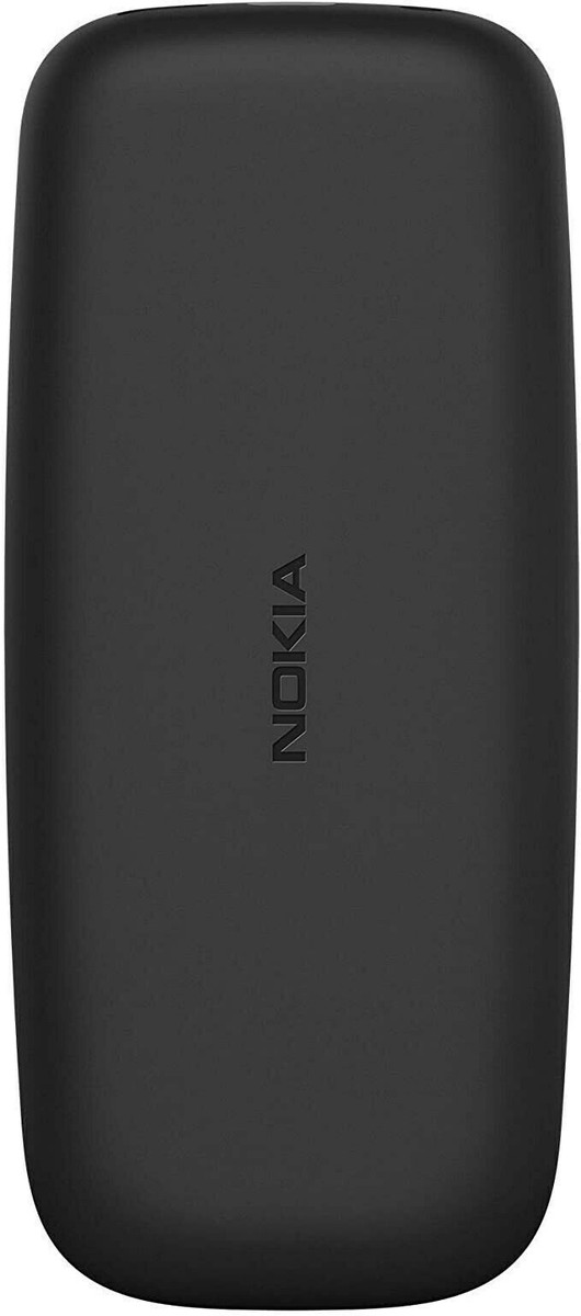 New Nokia 105 Dual SIM Black Unlocked Basic Mobile Phone (Free SIM
