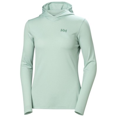 Helly Hansen Lifa Active Solen Hoodie Women's Sweatshirt, Green Mist, Medium