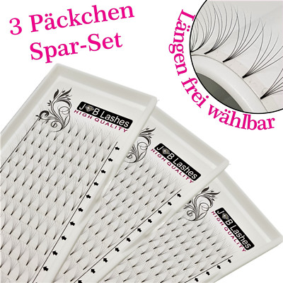 Set 360 Stück 5D Premium Volumen Wimpern Fächer C & D-Curl 0,07 - Knoten frei