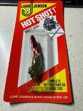 Vintage Luhr Jensen Hot Shot 50 N.O.S Gold Green Pirate USA made Pre Rapala
