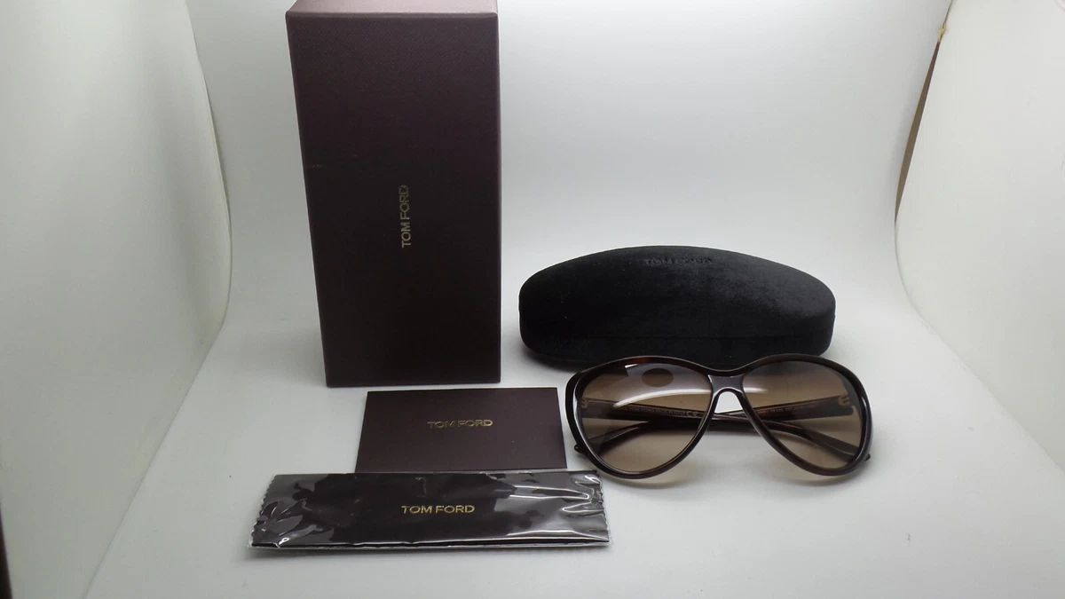 Occhiali Da Sole Tom Ford TF231 MARTINA – Farfalla Nero/Grigio Sfumato, Donna