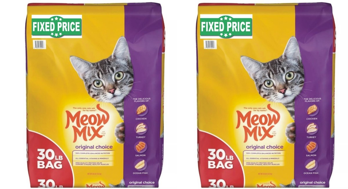 Meow Mix Original Choice Dry Cat Food, 30 Pounds Pack of