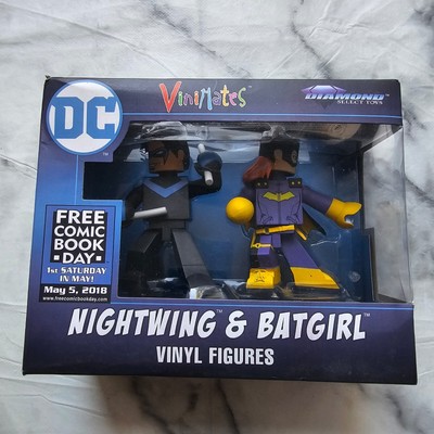 DC Comics FCBD 2018 Nightwing und Batgirl Vinyl Figuren Vinimates 2 Stück Neu 