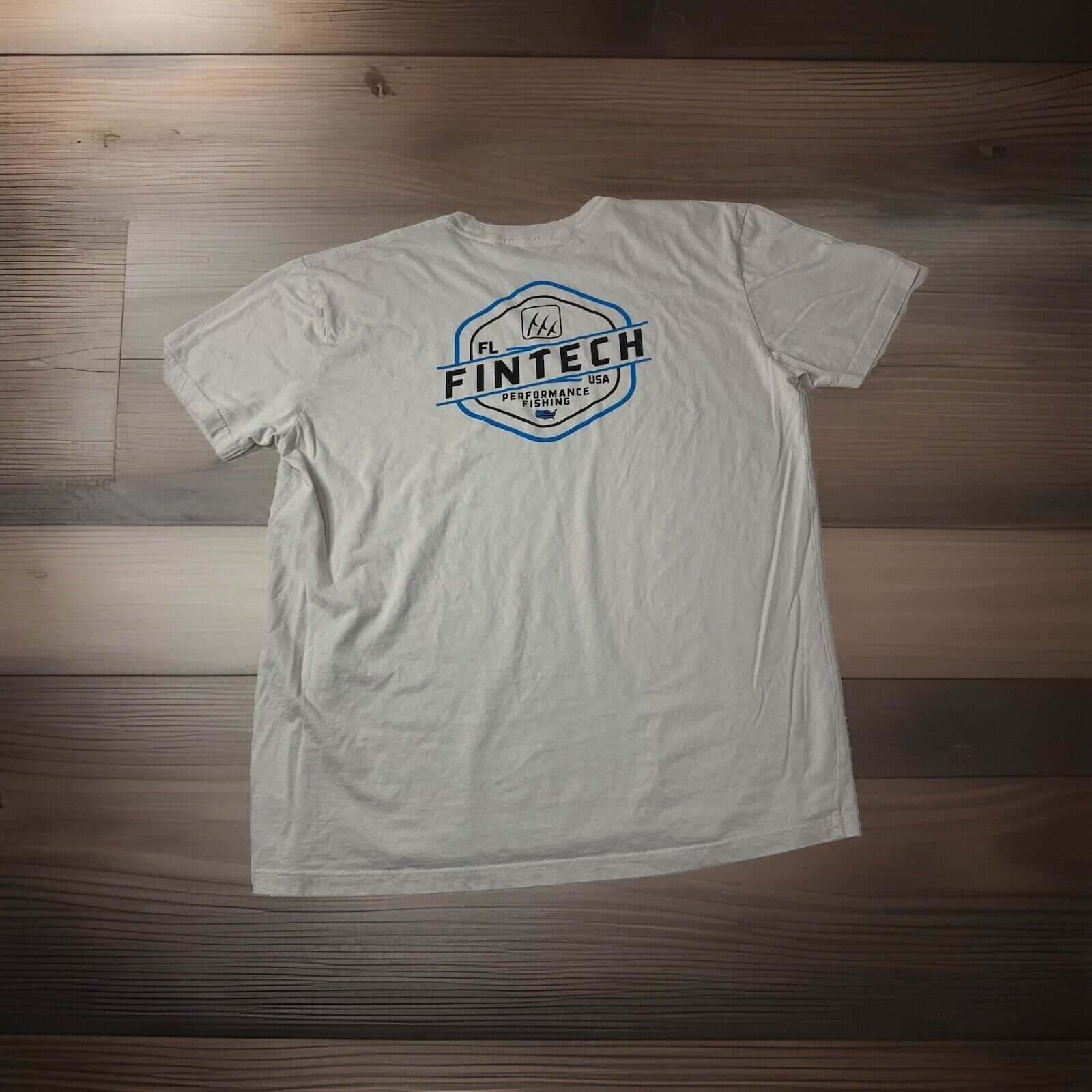 Fintech USA Performance Fishing T Shirt White XL / EG
