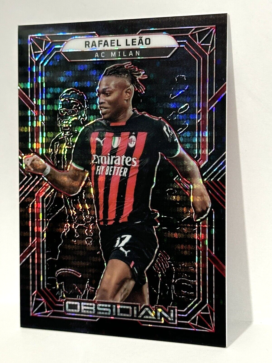 2022-23 Panini Obsidian Soccer AC Milan Rafael Leao Red Pulsar