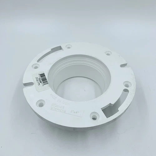 Jones Stephens 3" x 4" PVC Closet Flange C51340R Less Knockout - Picture 1 of 5