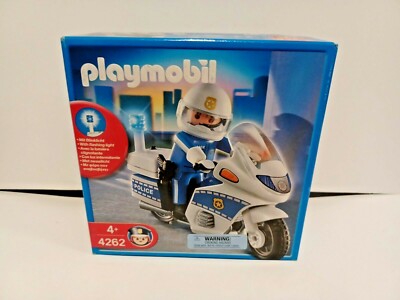 Playmobil City Action Motard De Police Réf. 5185, Dès 4 Ans, Neuf