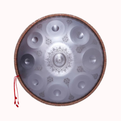 Silver Handpan Drum Meditation Yoga Instrument For Sound Healing