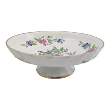 AYNSLEY Pembroke Bone China Footed Candy Dish Bowl Bird and Flowers
