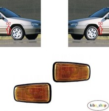 FOR CITROEN ZX 1995 - 1998 NEW SIDE INDICATOR REPEATERS PAIR L + R AMBER