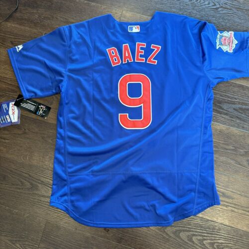 Neu mit Etikett Majestic Chicago Cubs Javier Baez Trikot; Herren Gr. 52; Flexbase; Authentic " - Bild 5 von 5