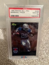 Marshall Faulk 1994 Images ALL-PRO /2600 PSA 10 Gem Mint Pop 6